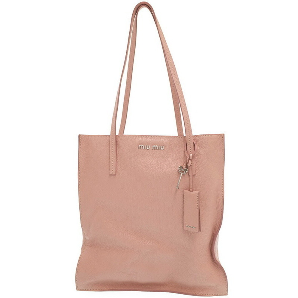 Miu Miu Madras Tote Bag Pink
